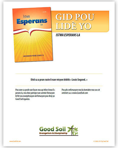 Leaders Guide Template Tsoh Creole